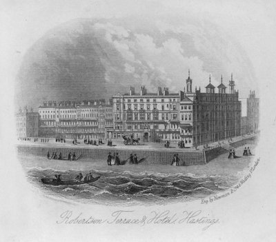 Robertson Terrace et Hôtel, Hastings (gravure) - English School