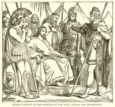 Concept romain du fondateur de la race.--Énée et Agamemnon - English School