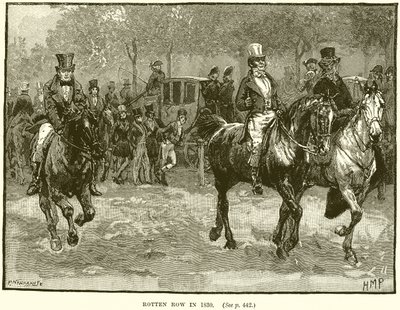 Rotten Row en 1830 - English School
