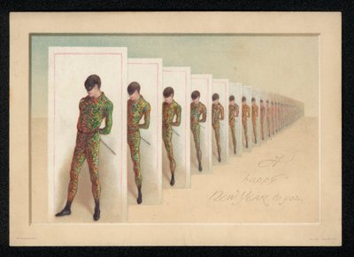 Rangée de cartes avec une image d