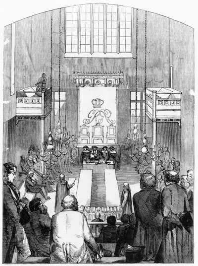 Sanction royale donnée au nouveau projet de loi sur le maïs à la Chambre des Lords - English School