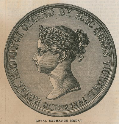 Médaille de la Bourse Royale, frappée pour commémorer l