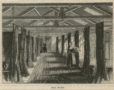 Hôpital Royal Gratuit, Londres : Salle des Malades - English School