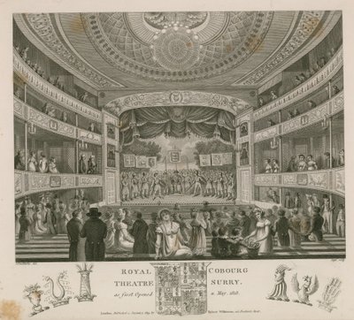 Théâtre Royal, Cobourg, Surrey, tel qu