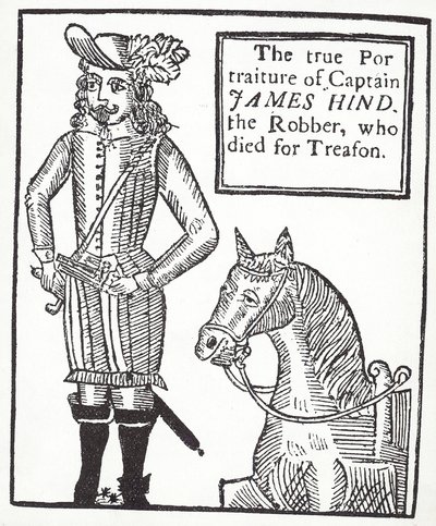 James Hind, bandit royaliste (gravure) - English School