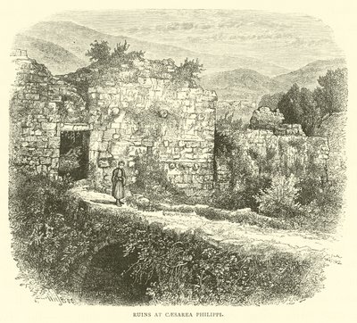 Ruines à Césarée de Philippe - English School