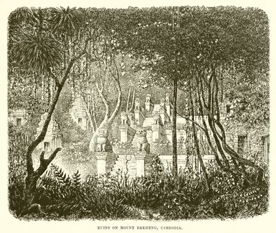 Ruines sur le mont Bakheng, Cambodge - English School