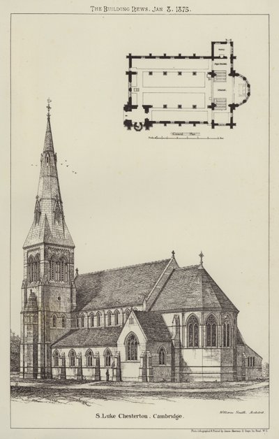 Saint Luc Chesterton, Cambridge (gravure) - English School
