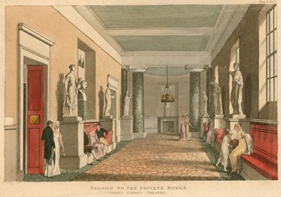 Salon des loges privées au Théâtre de Covent Garden, Londres - English School