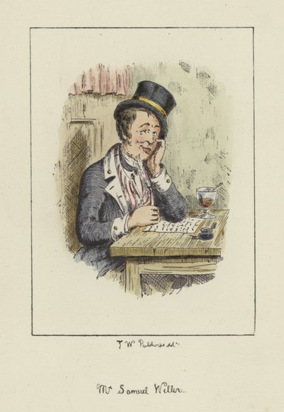 Sam Weller, des Papiers de Pickwick, par Charles Dickens - English School