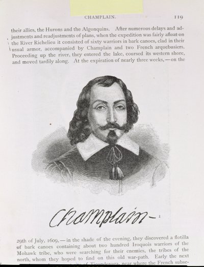 Samuel de Champlain, illustration du Volume IV de 