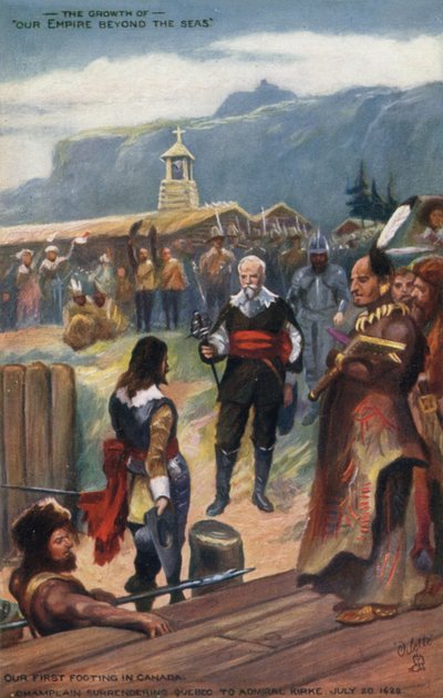 Samuel de Champlain se rendant à l