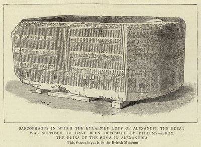 Sarcophage dans lequel le corps embaumé d