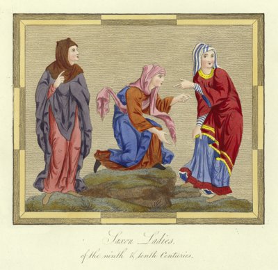 Dames saxonnes des IXe et Xe siècles - English School