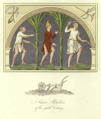 Paysans saxons du 8ème siècle - English School