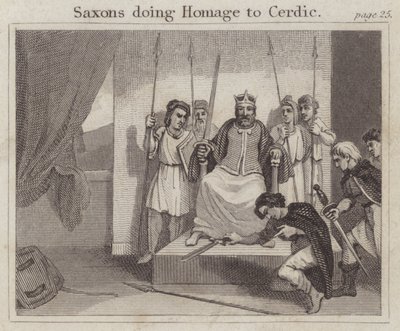 Les Saxons rendant hommage à Cerdic - English School