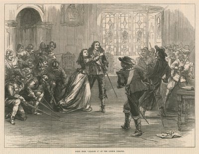 Scène de Charles I au Lyceum Theatre, Londres - English School