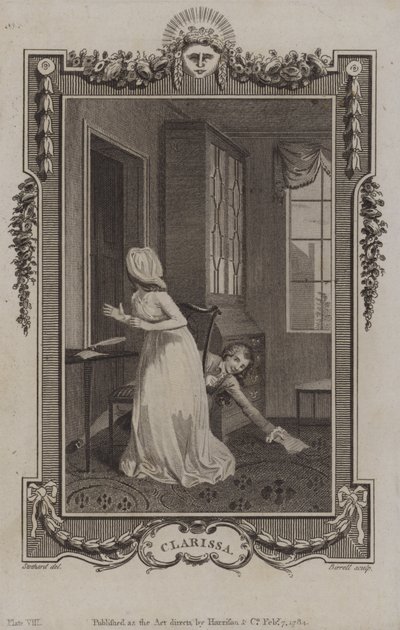 Scène de Clarissa, par Samuel Richardson - English School