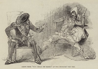 Scène de "Don Caesar de Bazan," au Princess