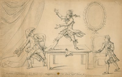 Scène de Sylvester Daggerwood par George Coleman le jeune - English School