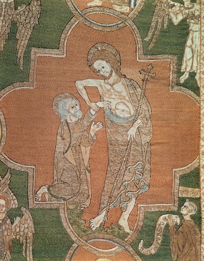 Scène de la vie du Christ, détail de la Syon Cope, 1300-20 - English School