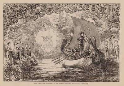 Scène de la pantomime au Prince