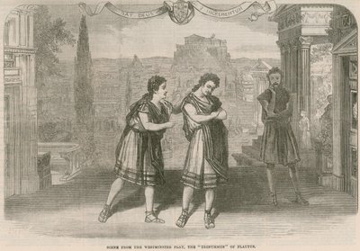 Scène de la pièce de Westminster - English School