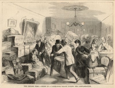 Scène dans un salon de bière pendant l