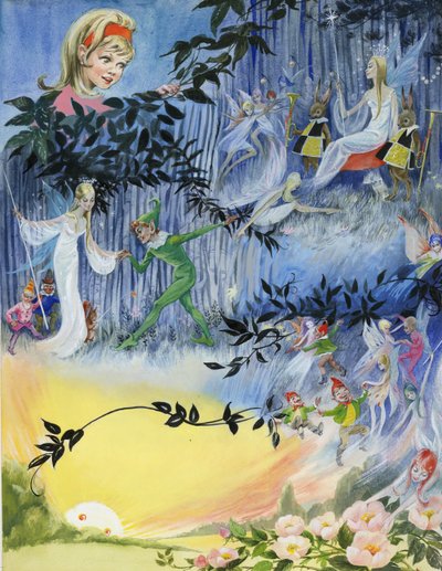 Scène avec des fées - English School