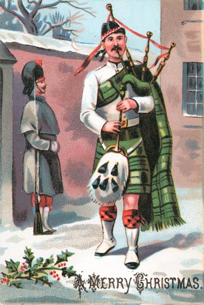 Joueur de cornemuse écossais - English School