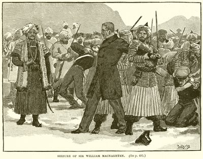 Saisie de Sir William Macnaghten - English School