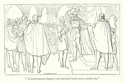 Mesure pour mesure de Shakespeare; Angelo investi de l