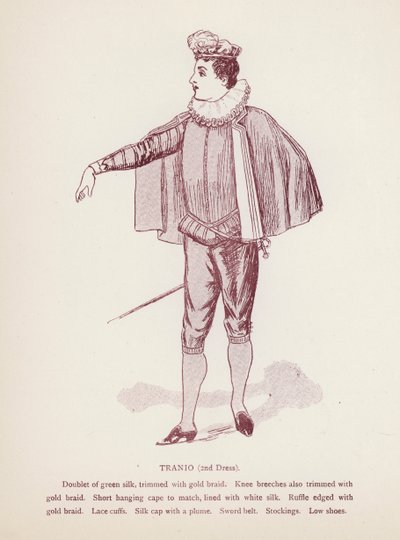 La Mégère apprivoisée de Shakespeare : Tranio, 2e costume - English School