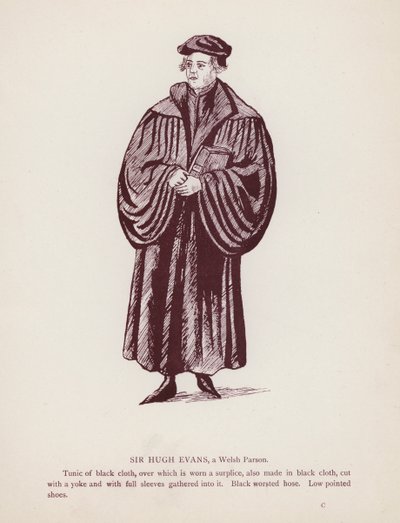 Les Joyeuses Commères de Windsor de Shakespeare : Sir Hugh Evans, un pasteur gallois - English School