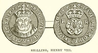 Shilling, Henri VIII - English School