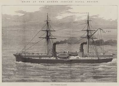 Navires à la Revue Navale du Jubilé de la Reine - English School