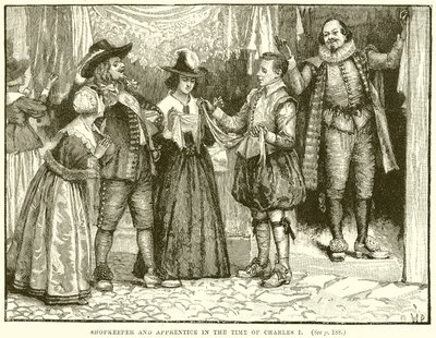 Commerçant et apprenti à l