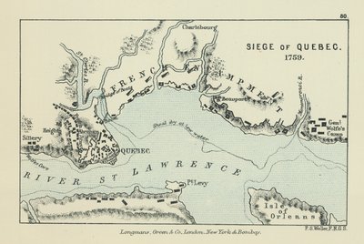 Siège de Québec (lithographie couleur) - English School