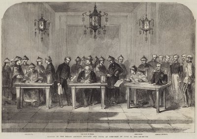 Signature du traité entre l