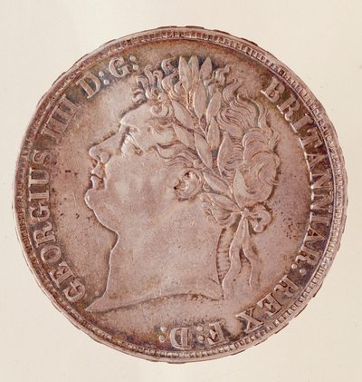 Couronne anglaise en argent, règne du roi George IV (1820-1830). Diam. 3,7 cm Naples, musée archéologique - English School