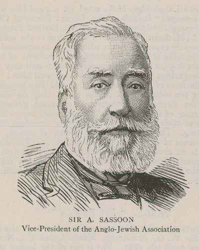 Sir A Sassoon, Vice-Président de l