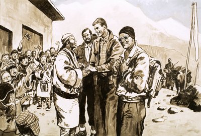 Sir Edmund Hillary revisite le Népal en 1963 - English School