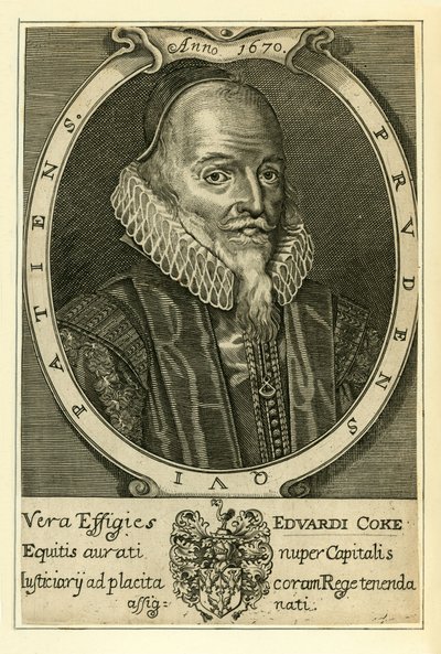 Sir Edward Coke - English School
