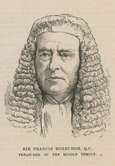 Sir Francis Roxburgh, trésorier du Middle Temple - English School