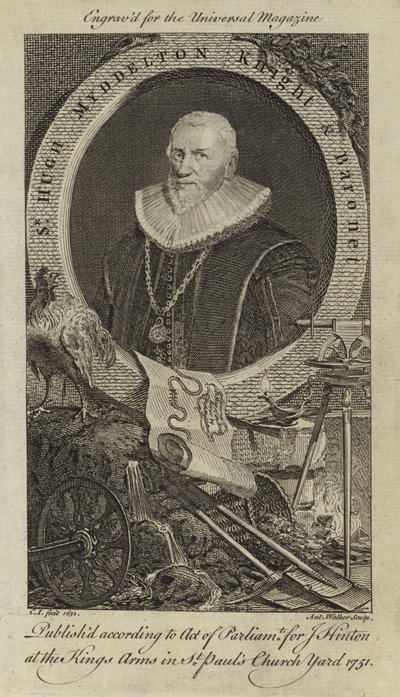 Sir Hugh Myddelton, chevalier et baronnet - English School