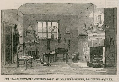 Observatoire de Sir Isaac Newton, St Martins Street, Leicester Square, Londres - English School