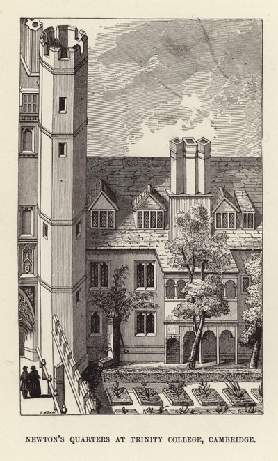 Quartiers de Sir Isaac Newton au Trinity College, Cambridge - English School