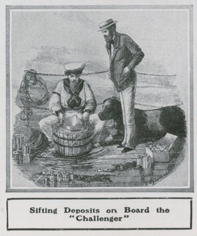 Sir John Murray : Tamisage des dépôts à bord du Challenger - English School