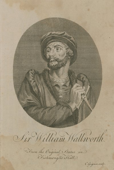 Sir William Wallworth, Lord-maire de Londres, 1370 - English School