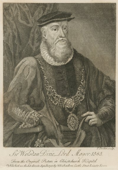 Sir Wolstan Dixie, Lord Maire de Londres, 1586 - English School